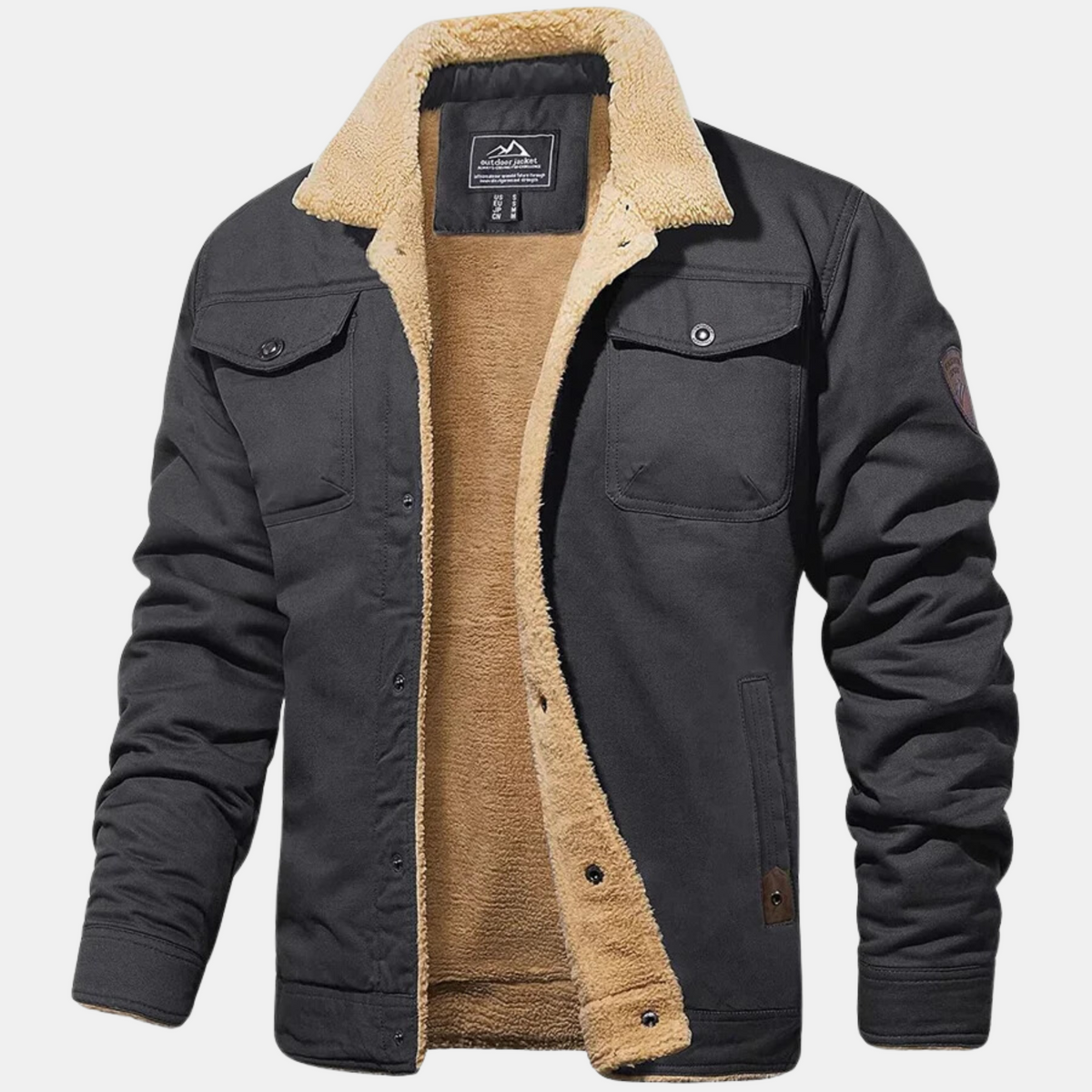 Veste bombardier homme vintage coupe régulière