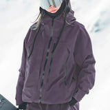 Veste de ski imperméable femme matelassée coupe-vent