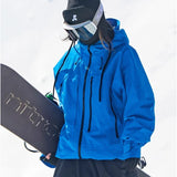 Veste de ski imperméable femme matelassée coupe-vent