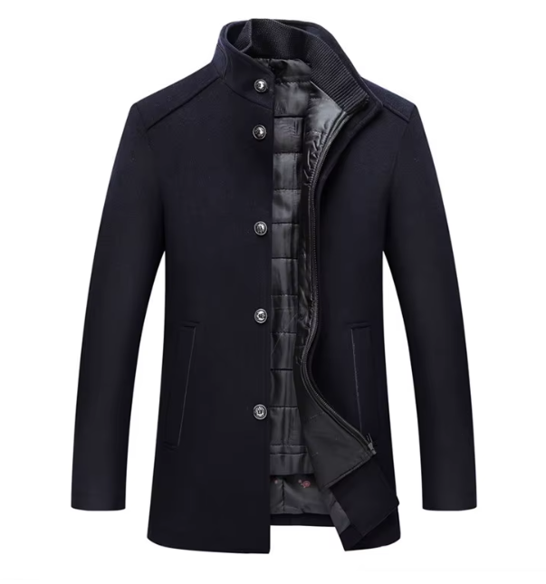Veste d'hiver isolée homme chaude coupe ajustée - Bleu