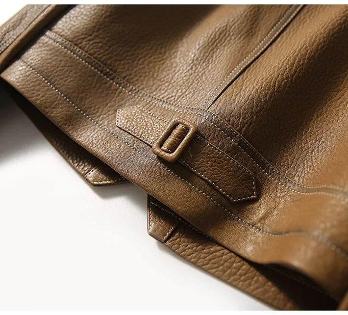 Veste en simili cuir femme col cranté