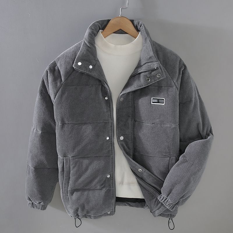 Veste en Velours Côtelé Homme Chaude Coupe Confort