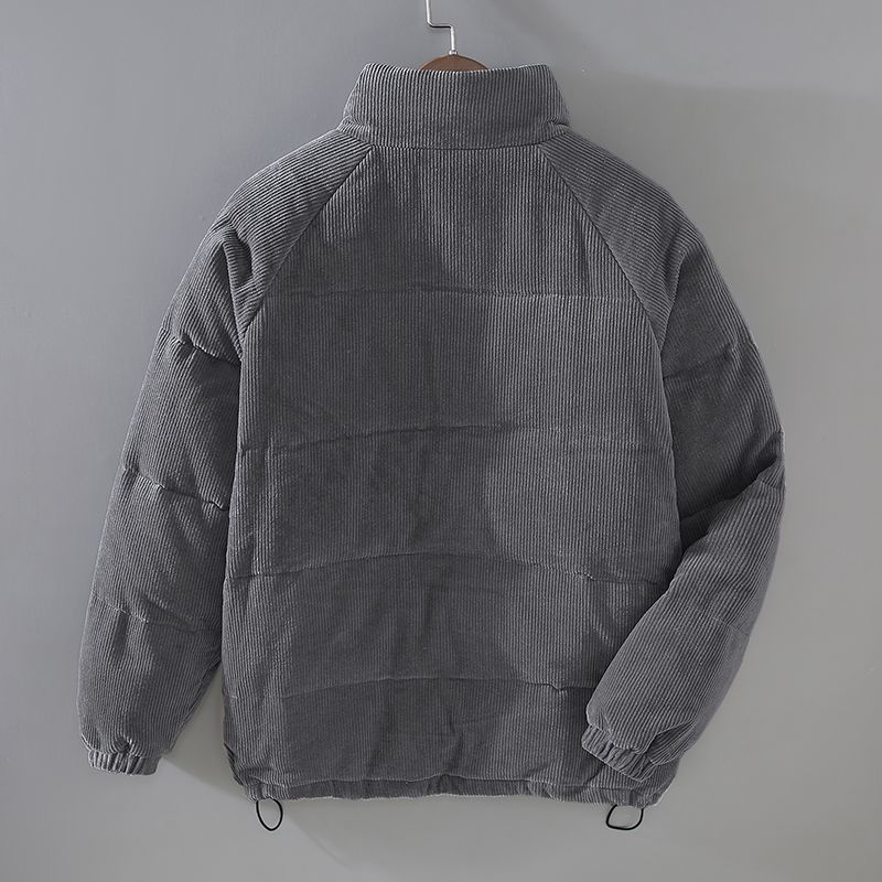 Veste en velours côtelé homme chaude coupe confort