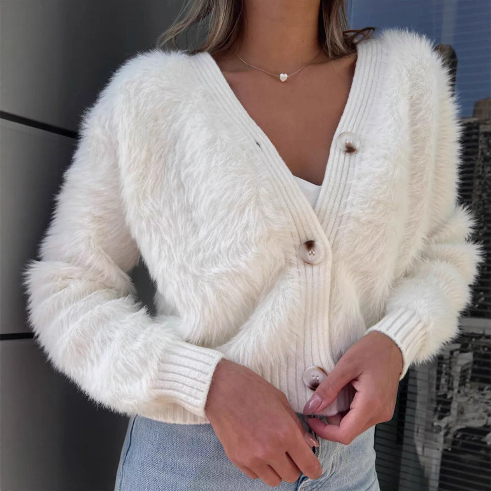 Veste femme effet peluche coupe ample mi-saison
