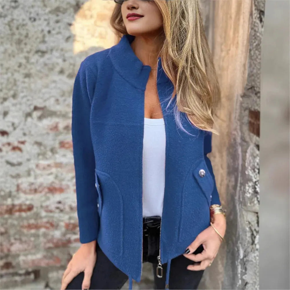 Lorraine - Veste Laine Col Montant