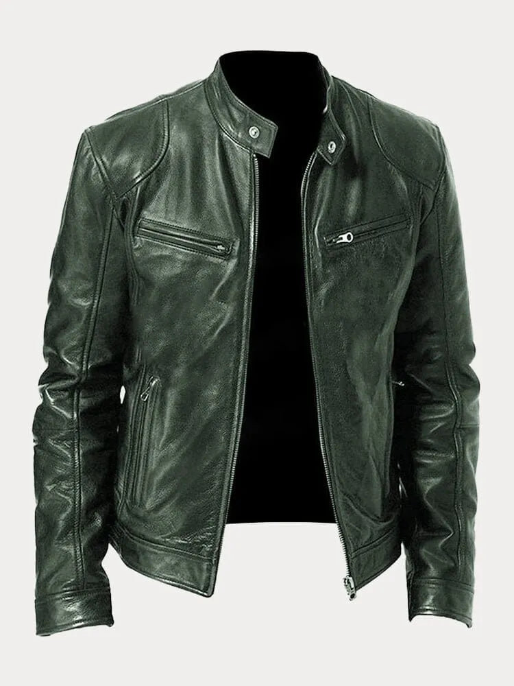 Veste Homme Classique Coupe Ajustée - Vert Militaire