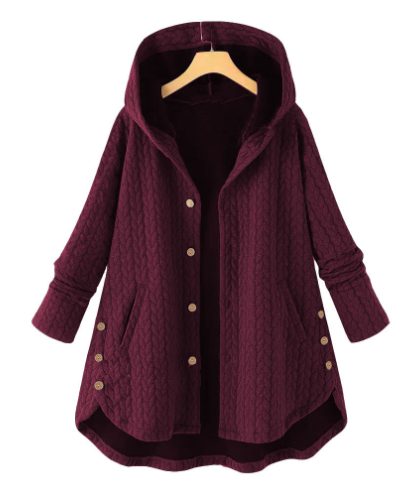 Veste Matelassée à Capuche Mi-Longue Femme