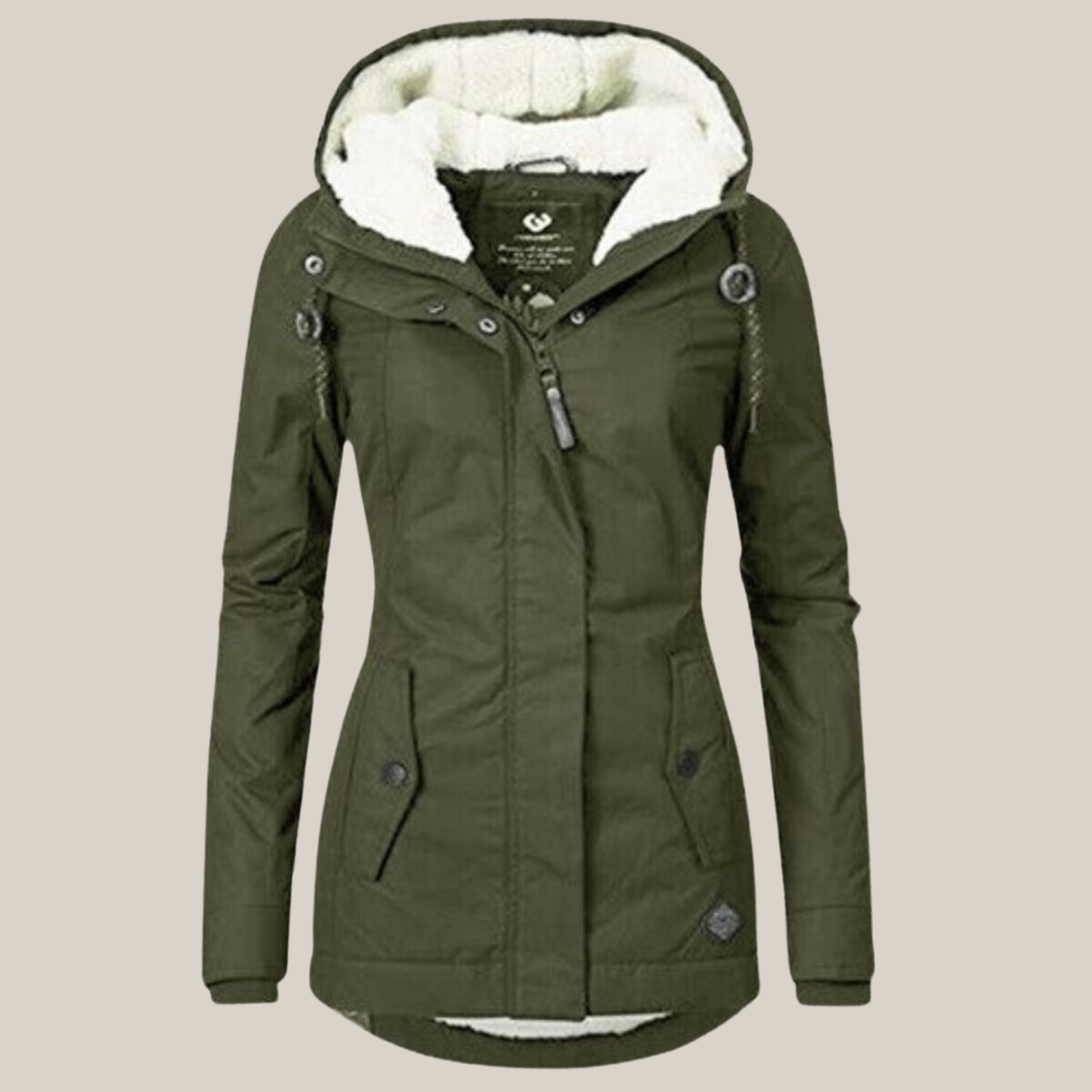 Veste matelassée chaude femme à capuche réglable