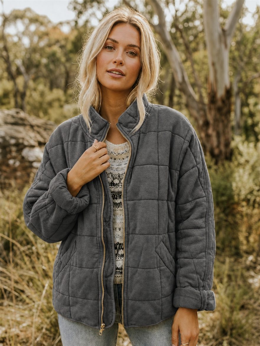 Nadine - Veste Matelassée Coupe Ample
