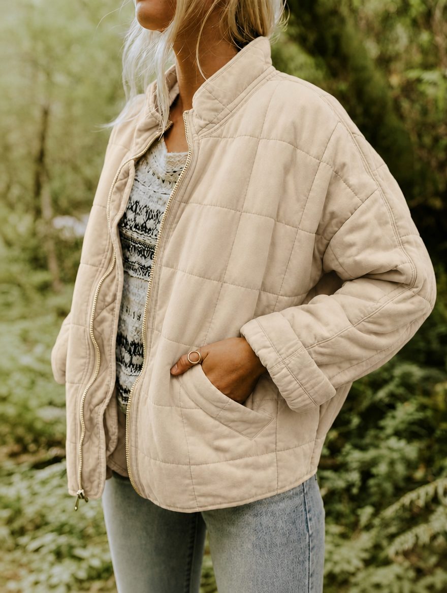 Nadine - Veste Matelassée Coupe Ample