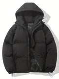 Veste matelassée femme légère à capuche zippée - Noir