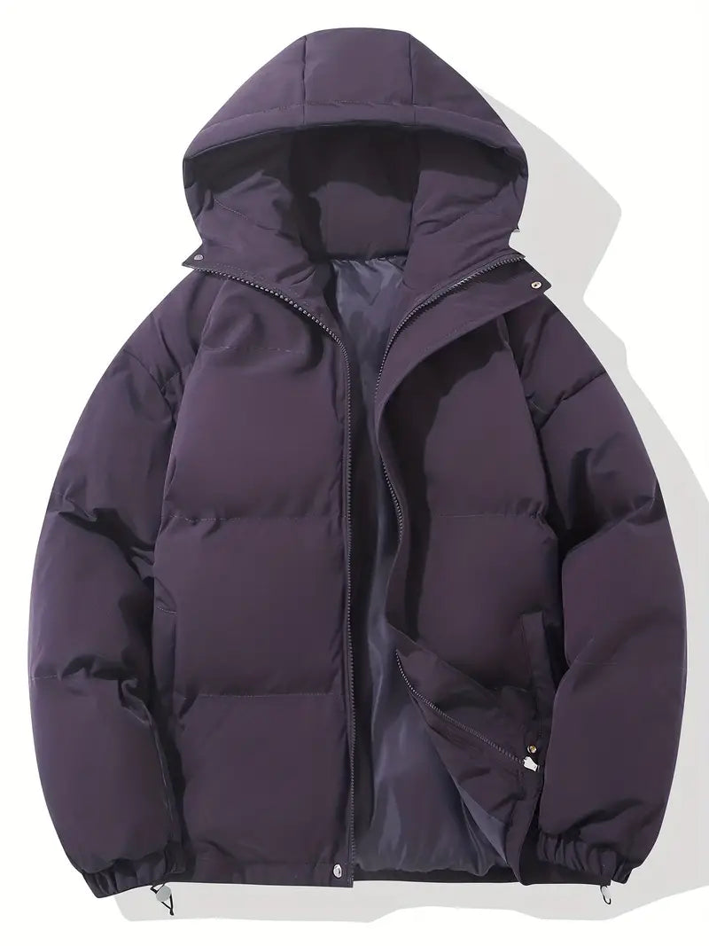 Veste matelassée femme légère à capuche zippée - Violet