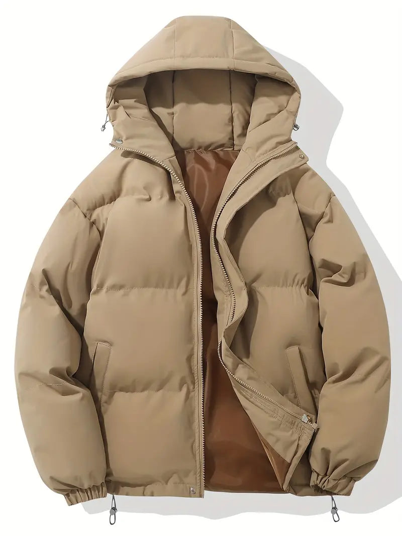 Veste matelassée femme légère à capuche zippée - Kaki