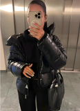 Veste matelassée femme légère coupe slim finition brillante
