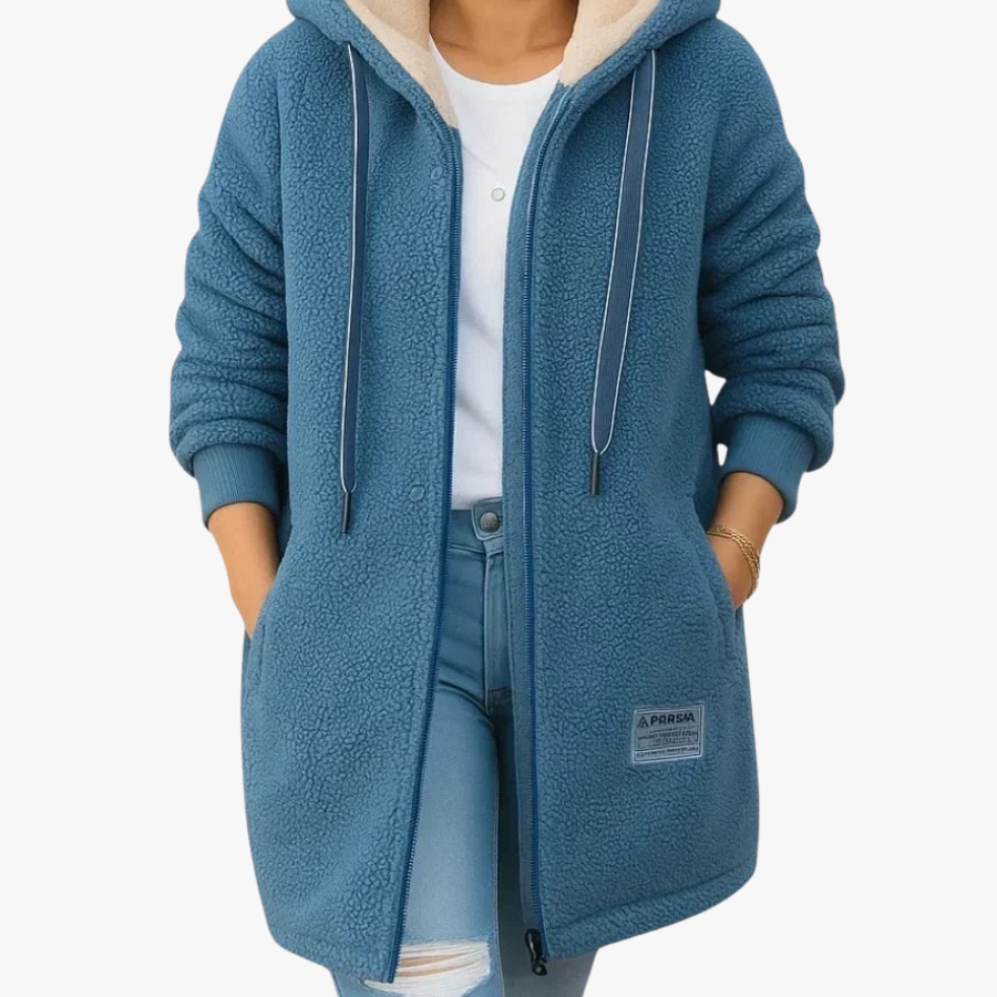 Clarisse - Veste Polaire Longue Capuche