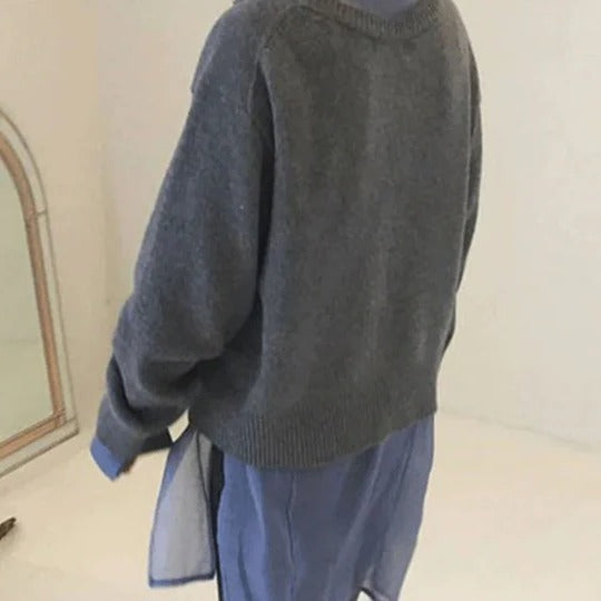 Veste portefeuille en cachemire femme à manches longues