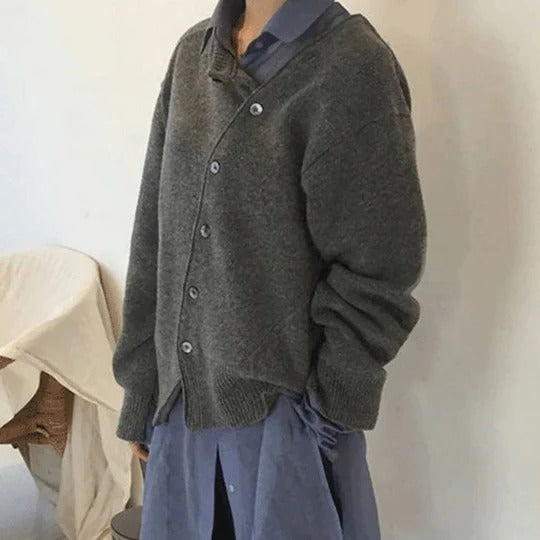 Veste portefeuille en cachemire femme à manches longues