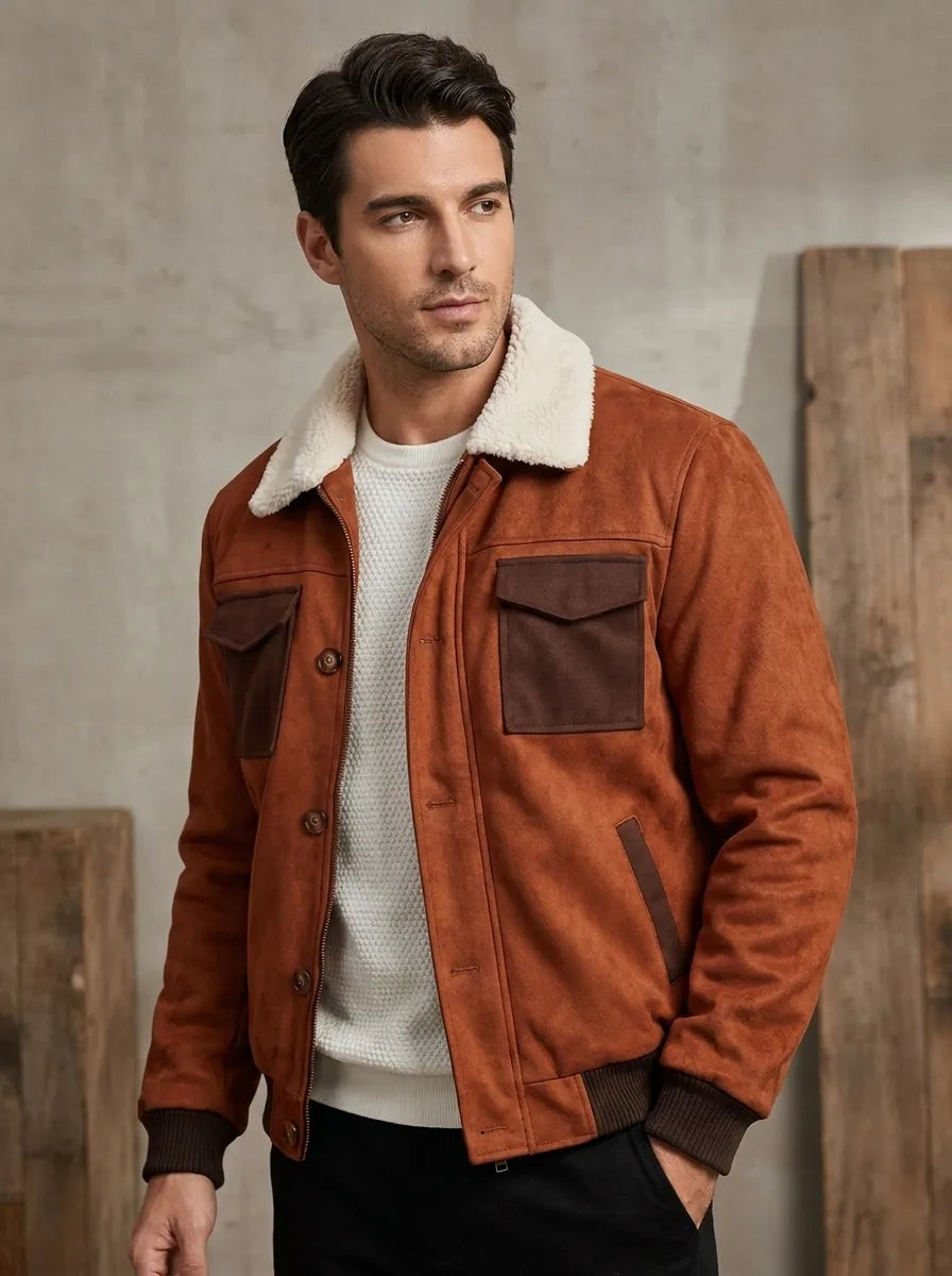 Veste Sherpa Doublure Chaude Hiver