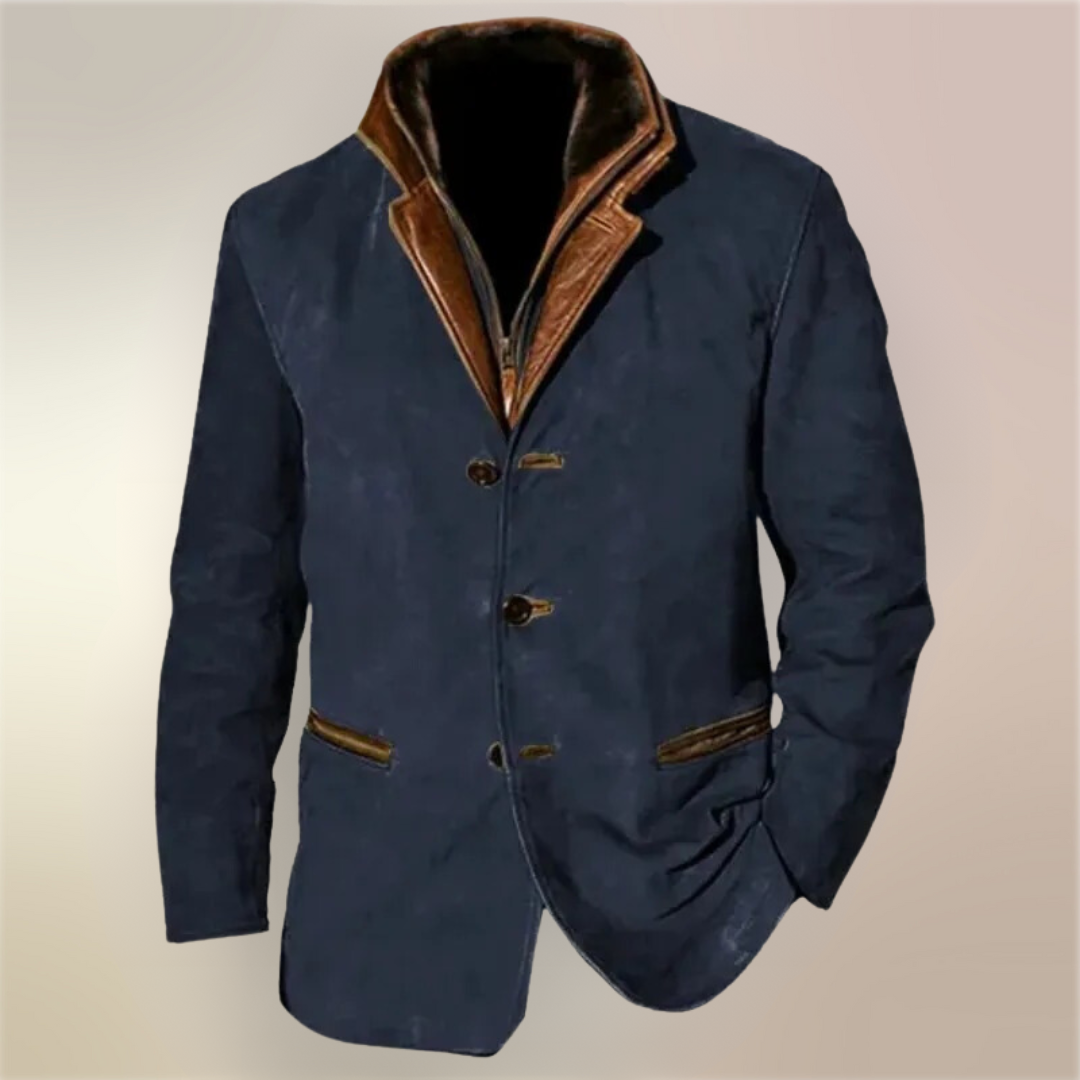 Thierry - Veste Vintage Col Montant
