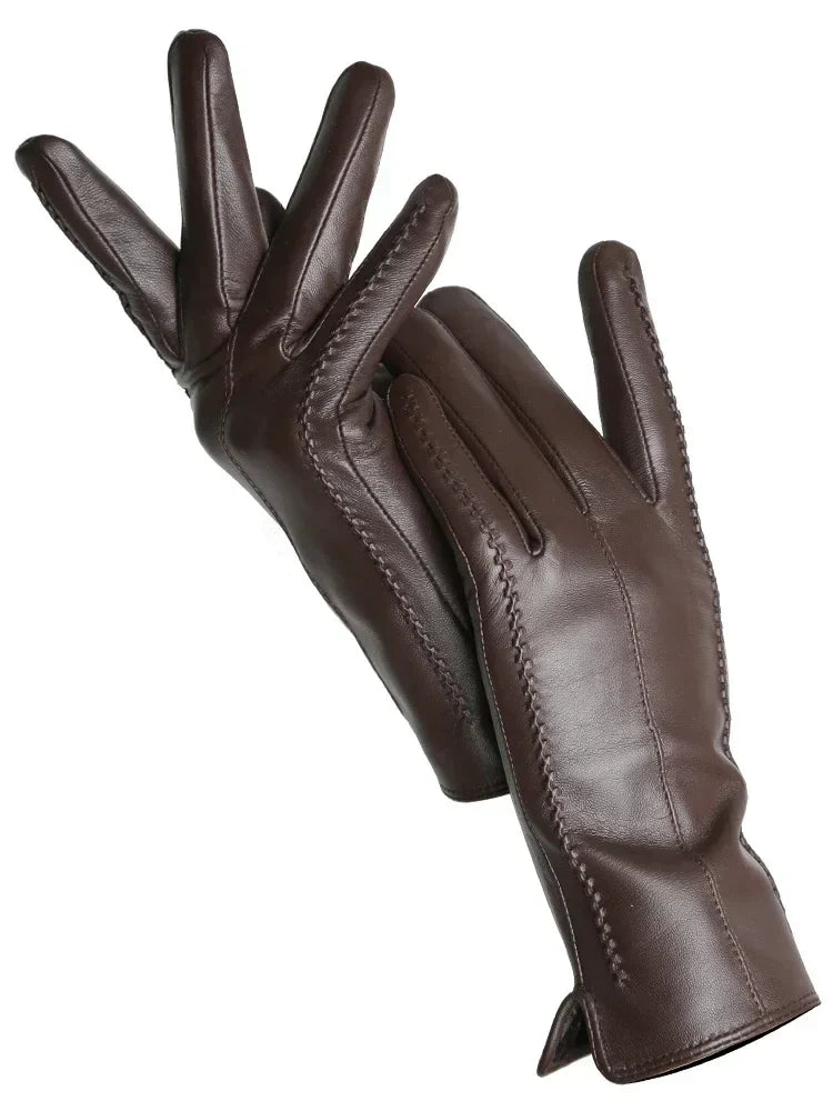 Viviane - Gants Cuir Doublure Polaire