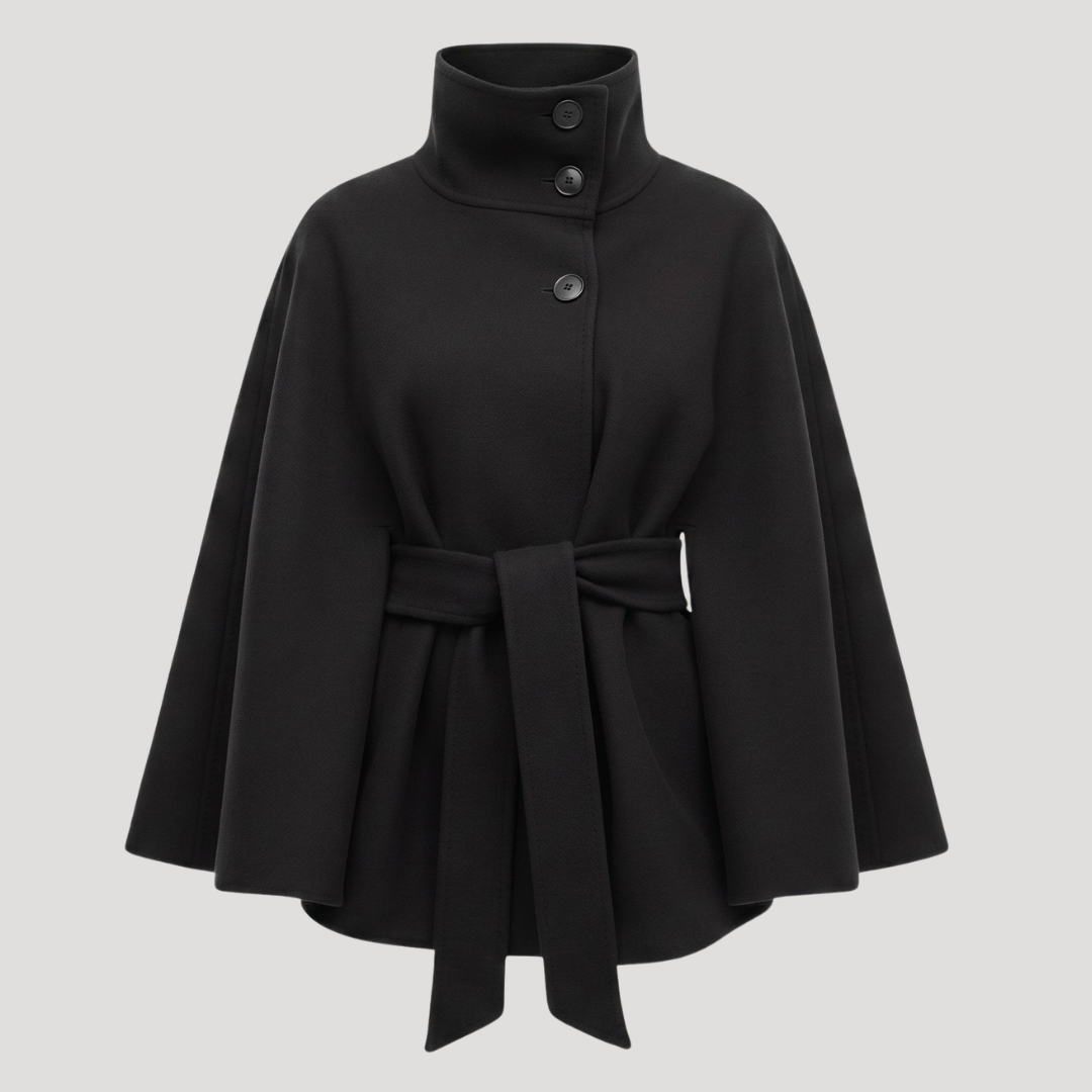 Yolande - Manteau Cape Ceinturé