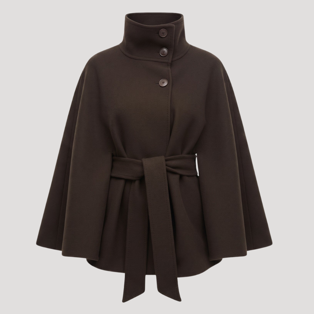 Yolande - Manteau Cape Ceinturé