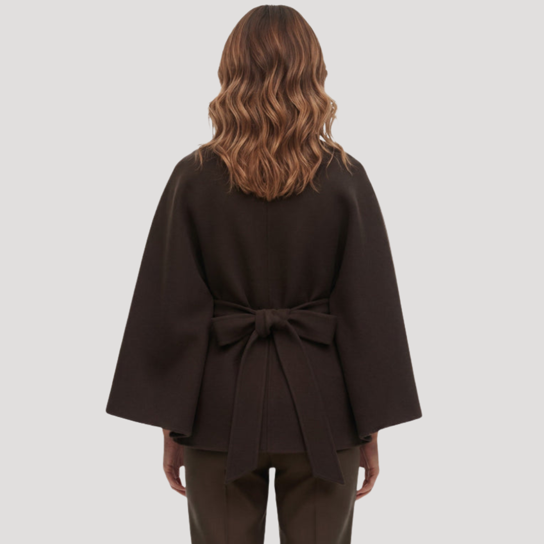 Yolande - Manteau Cape Ceinturé